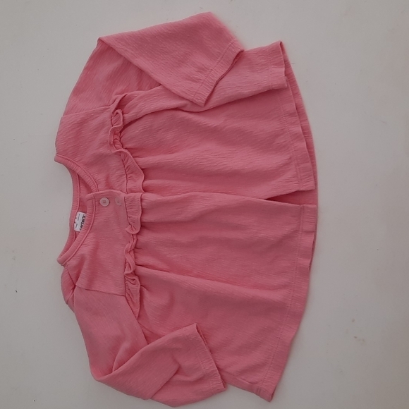 Carters 12 months pink lightweight cardigan with ruffle detail - Picture 1 of 7